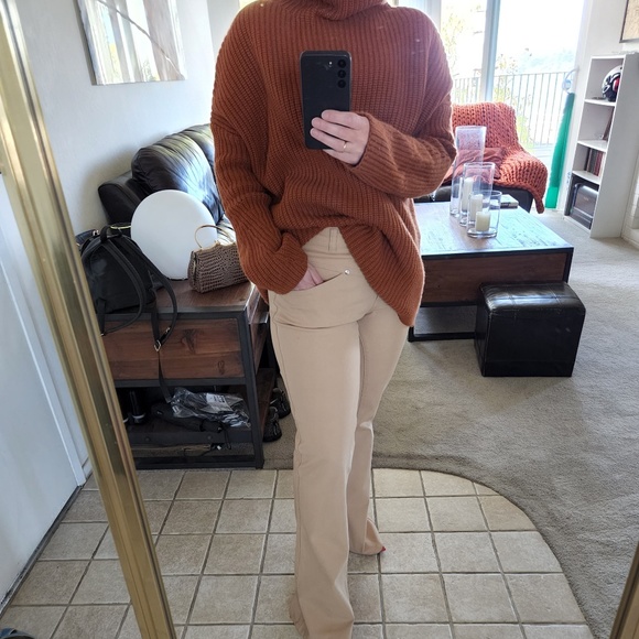 Escada flare leg beige heart design at the waist pants/jeans Sz 40 - Picture 4 of 13